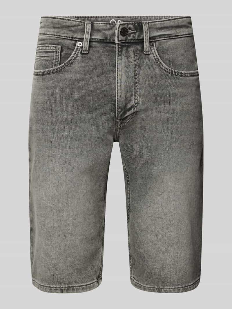 s.Oliver RED LABEL Regular fit korte jeans van katoenmix