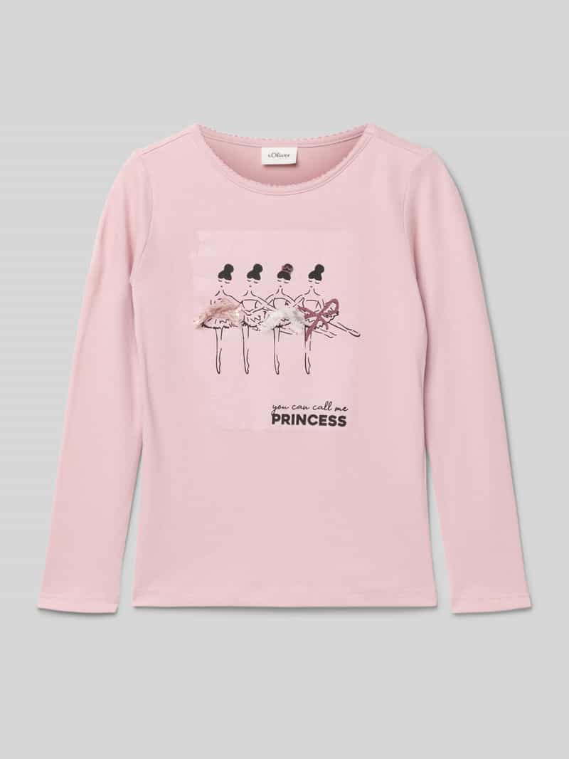 Regular fit shirt met lange mouwen van puur katoen