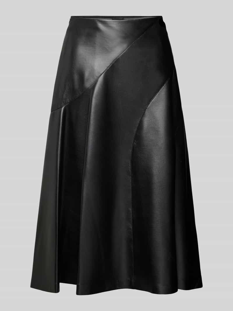 Uitlopende Midi-rok met Ritssluiting Model 'VICENA'