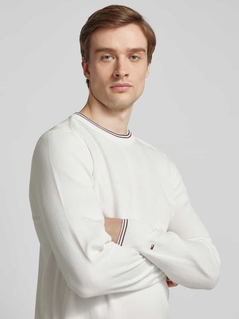 Tommy Hilfiger Gebreide pullover met labelpatch