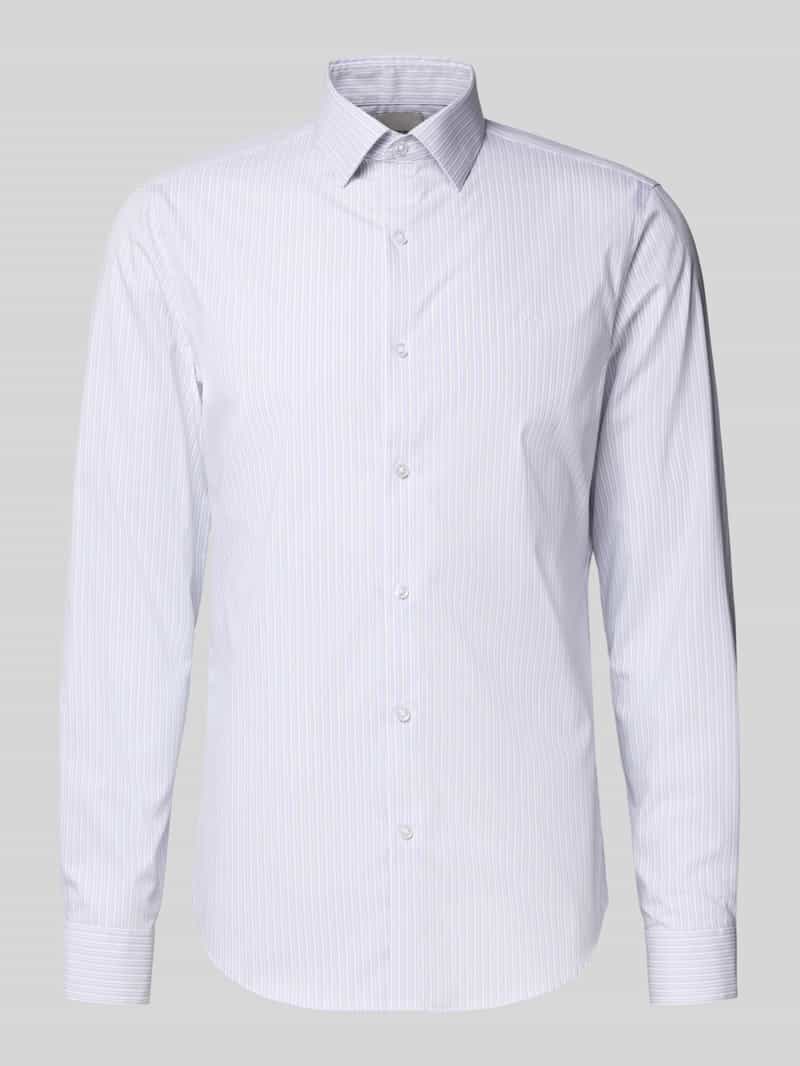 CK Calvin Klein Slim fit zakelijk overhemd met kentkraag