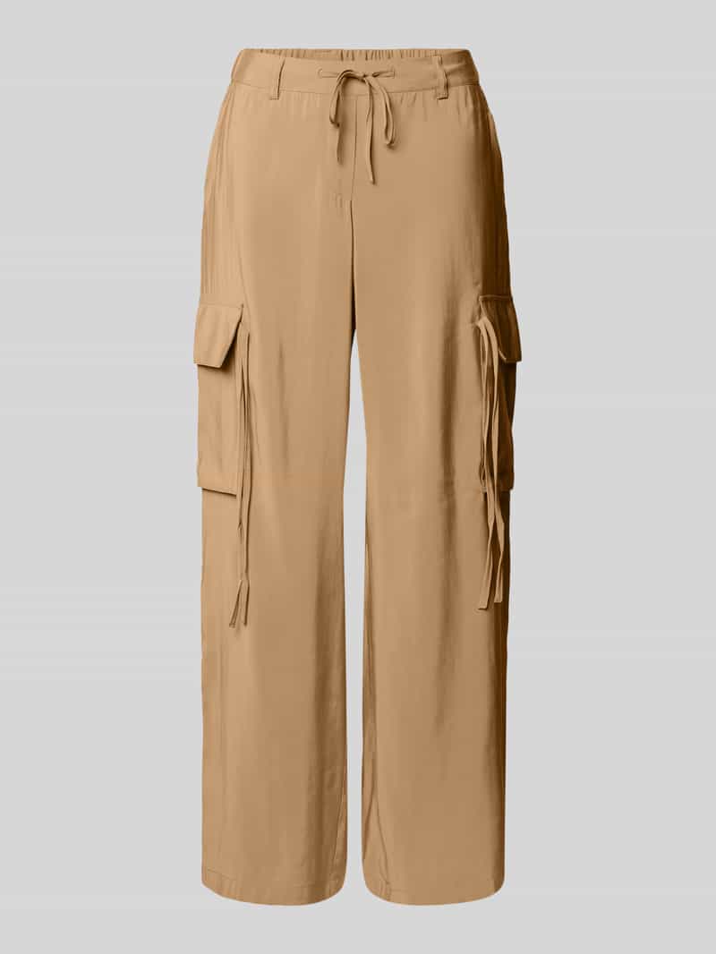 Zero Broek met plissévouwen en elastische band