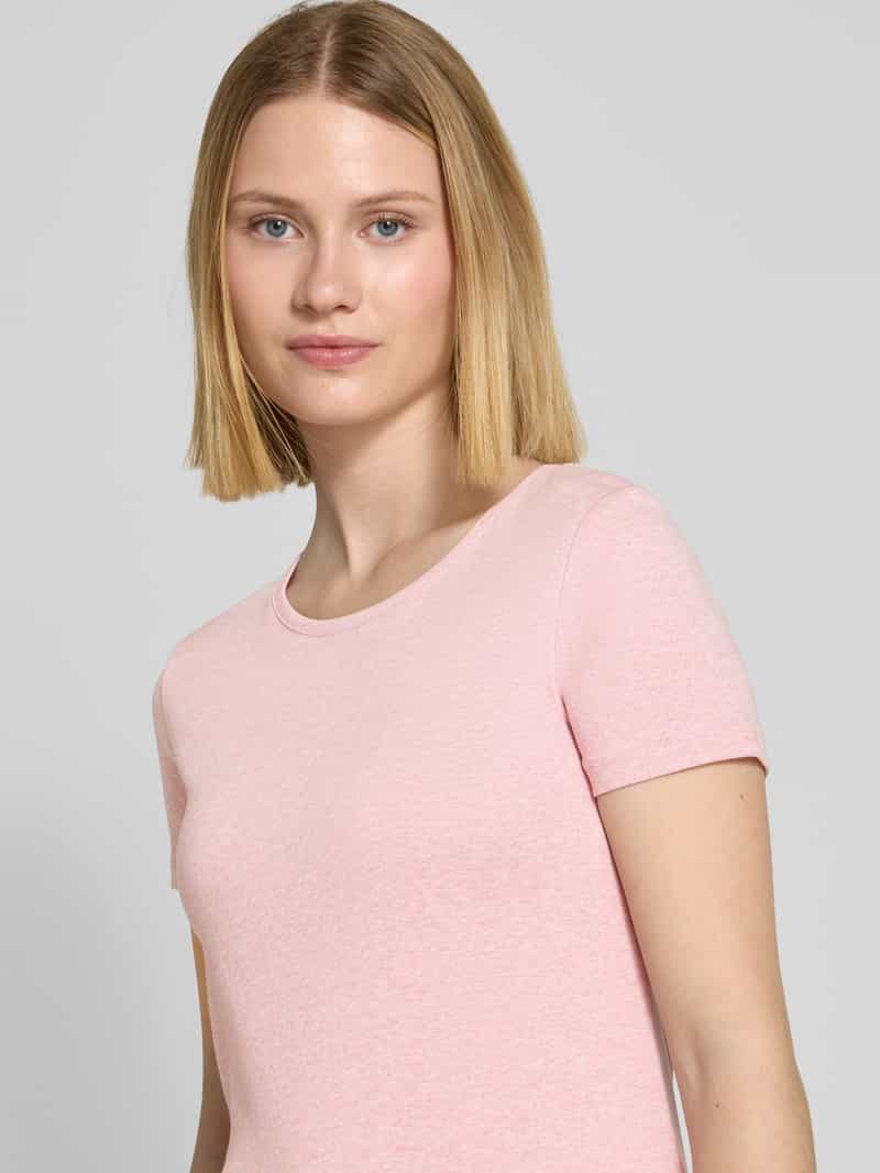 Christian Berg Woman T-shirt met geribde ronde hals
