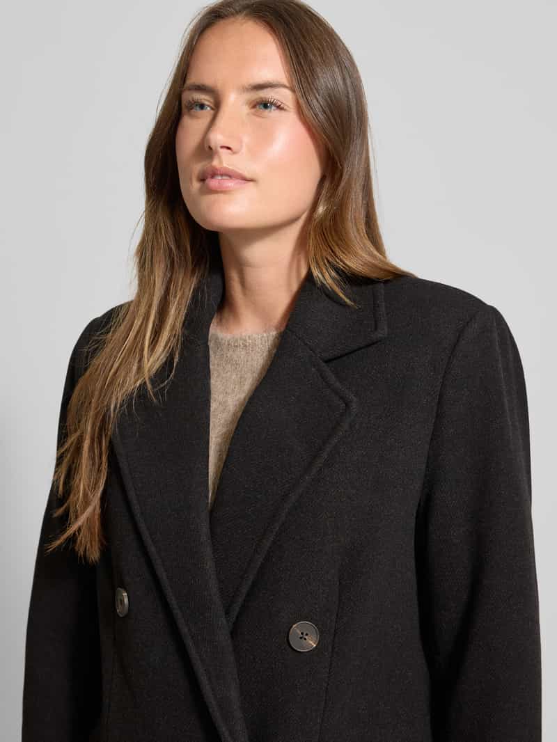 My Essential Wardrobe Lange jas van wolmix model 'Frannie'