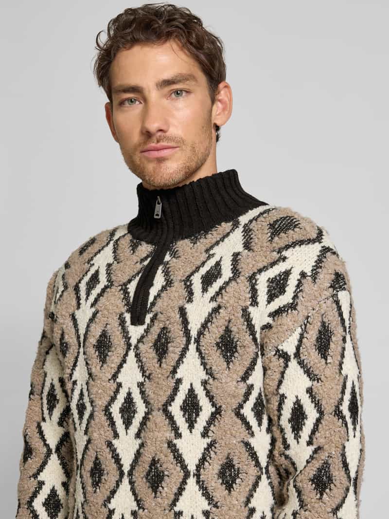 Scotch & Soda Gebreide pullover met ribboorden model 'ARGYLES'