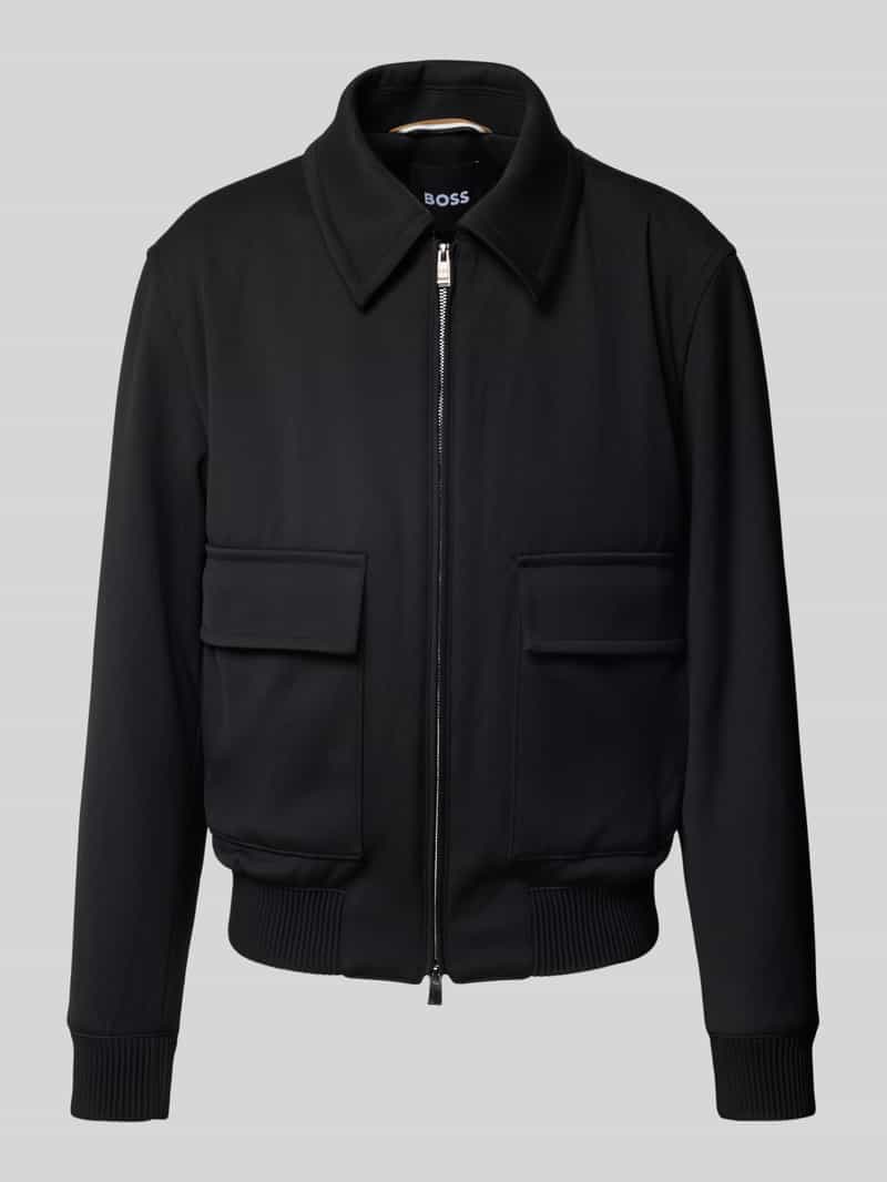 Boss Regular fit bomberjack met wol model 'CHARLY'