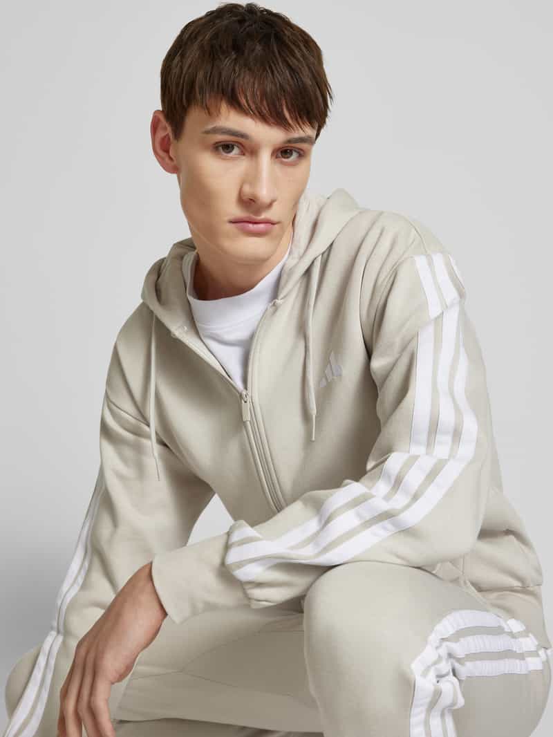 ADIDAS SPORTSWEAR Sweatjack met viscose en labelstitching