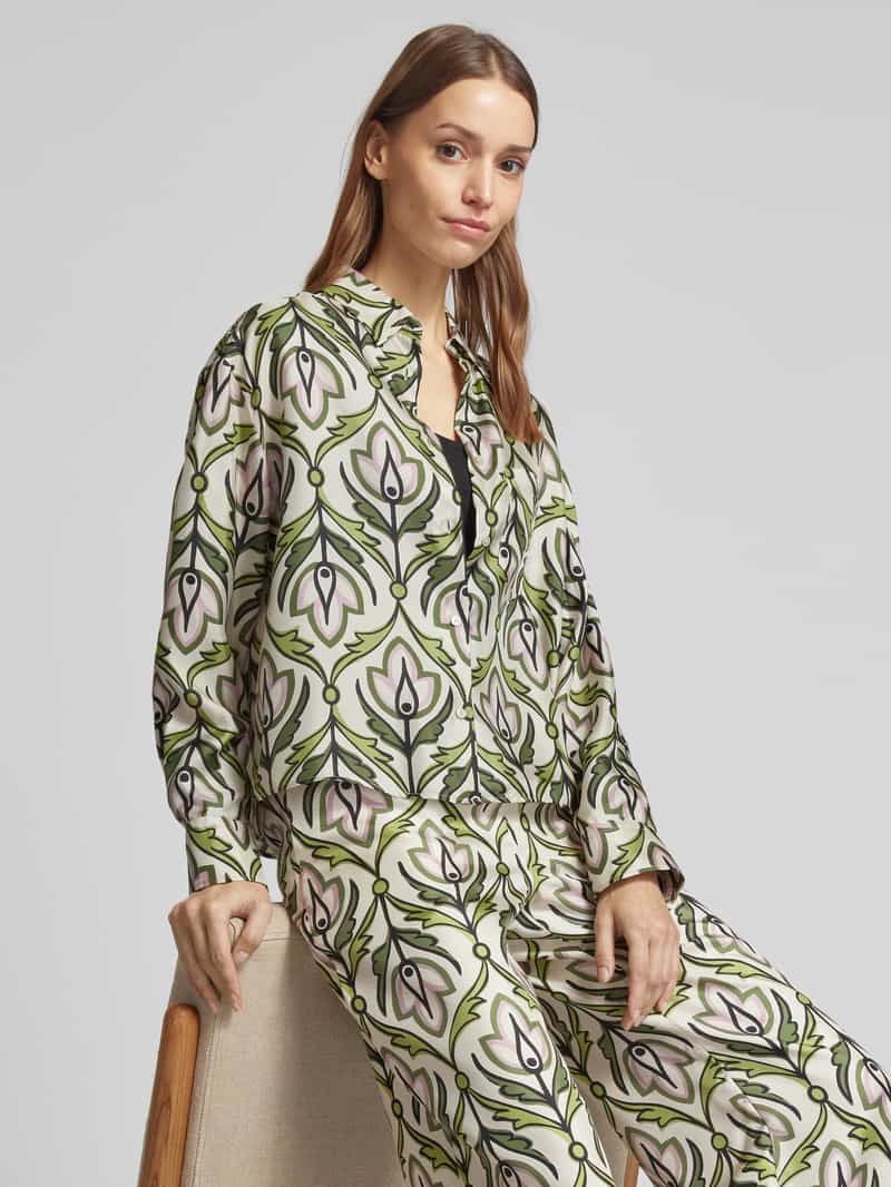 Weekend Max Mara Regular fit zijden blouse met platte kraag model 'ENFASI'