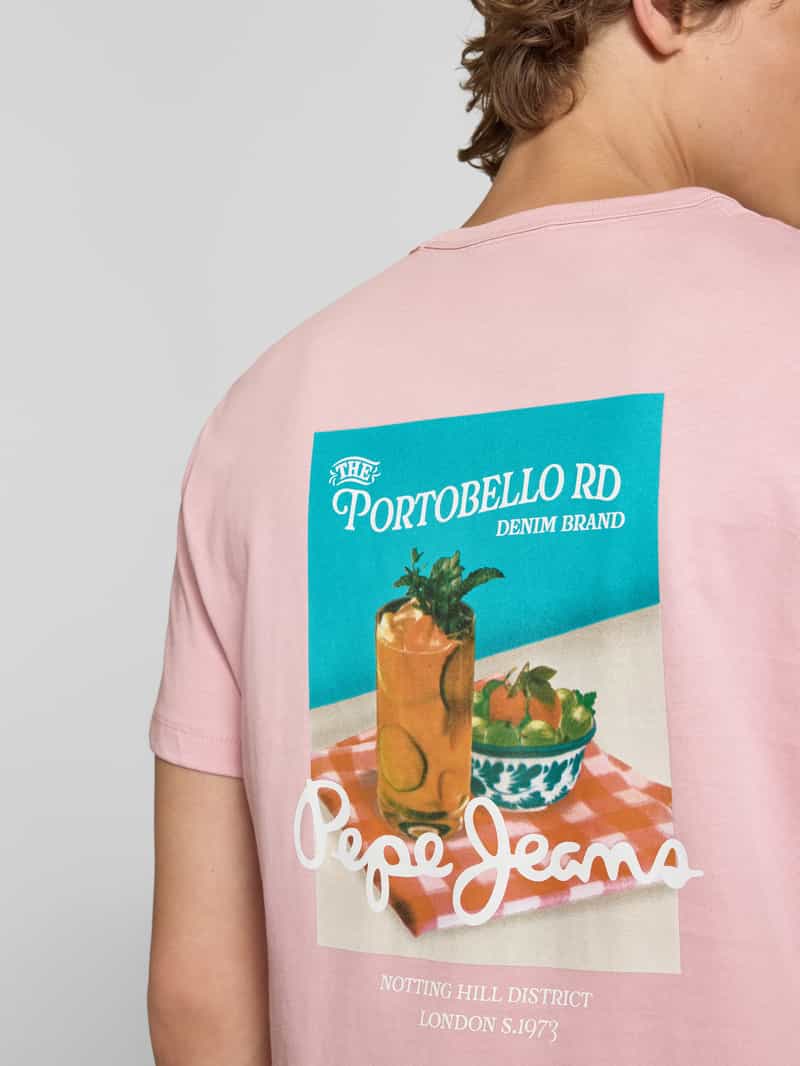 Pepe Jeans Regular fit T-shirt van puur katoen model 'TALBOT'