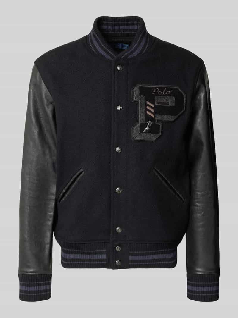 Polo Ralph Lauren Regular fit jack van kalfsleermix model 'BROKEN'