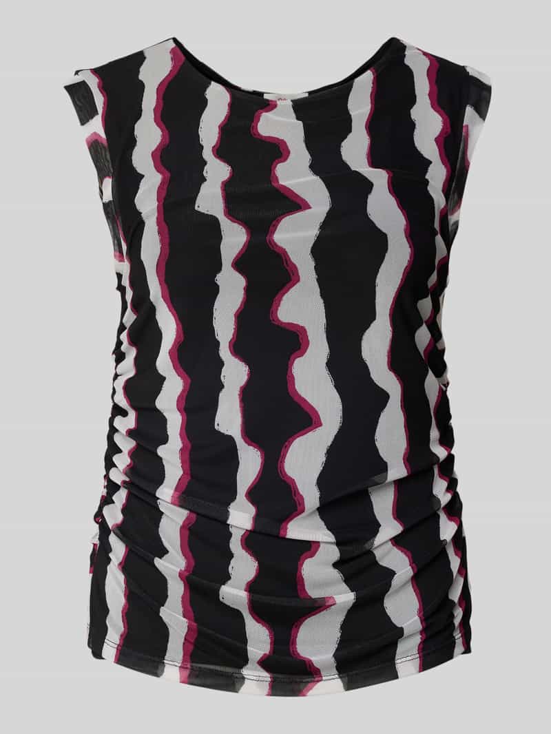 s.Oliver RED LABEL Regular fit top met elastische plooien