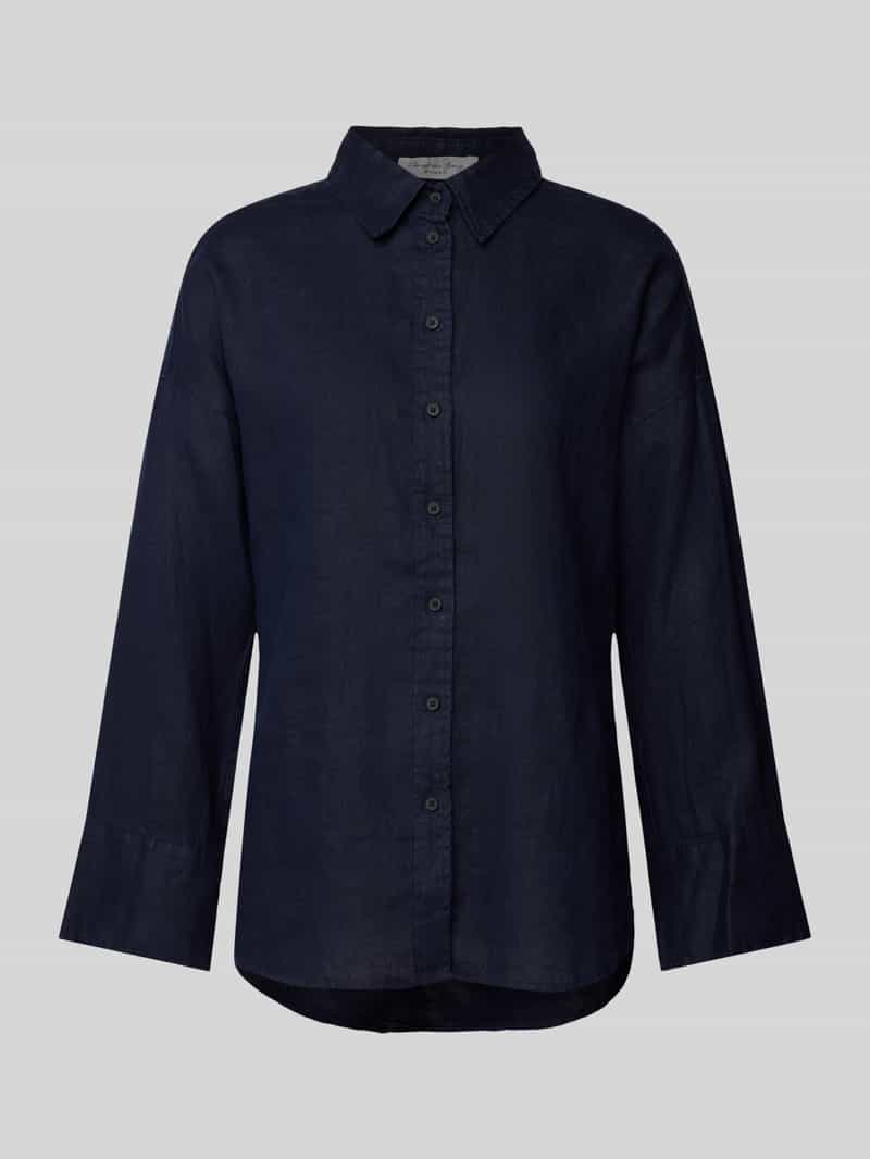 Christian Berg Woman Relaxed fit linnen blouse met overhemdkraag
