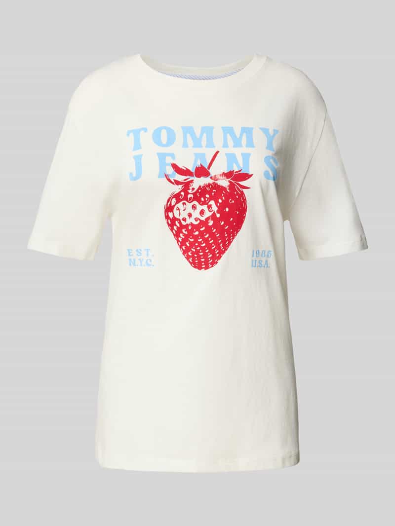 Tommy Jeans Regular fit T-shirt van puur katoen