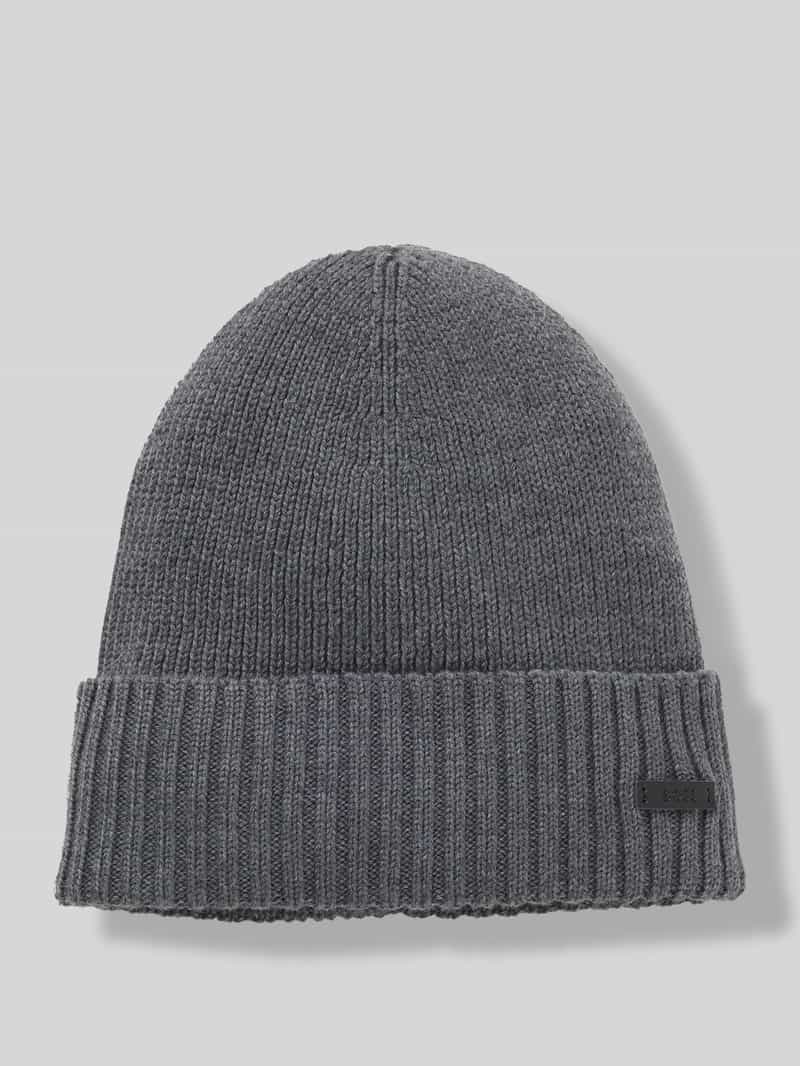 Boss Muts van pure scheerwol