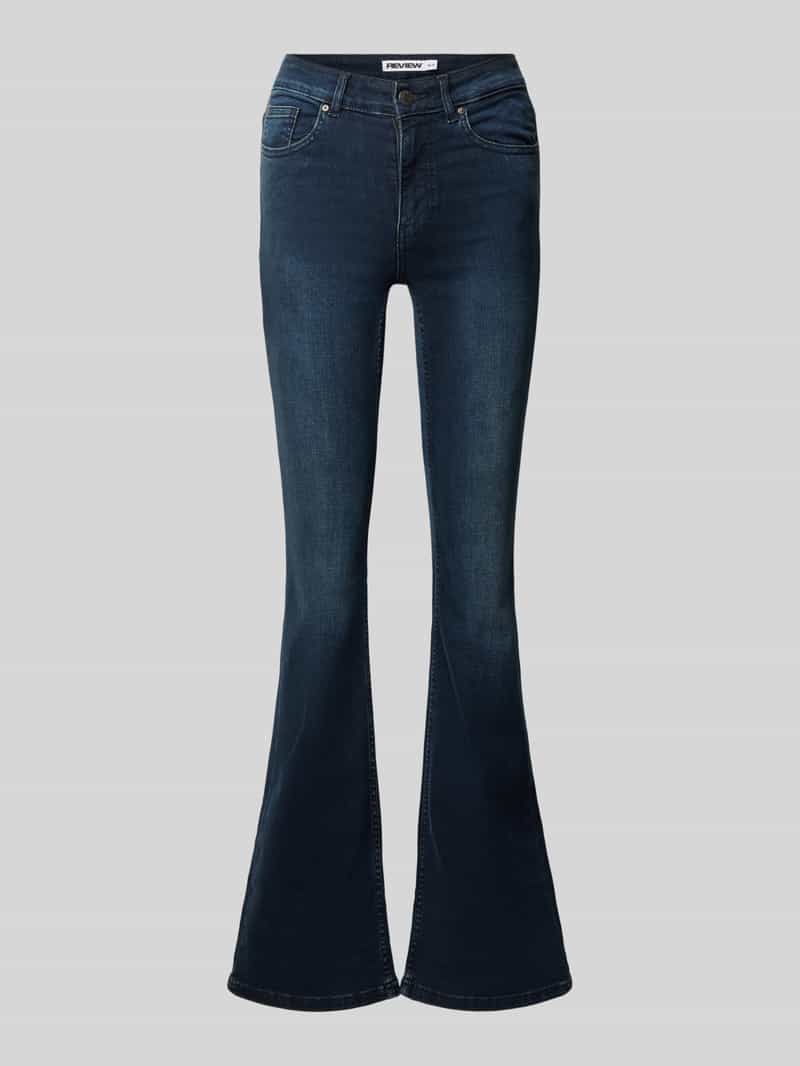 REVIEW flared jeans met steekzakken