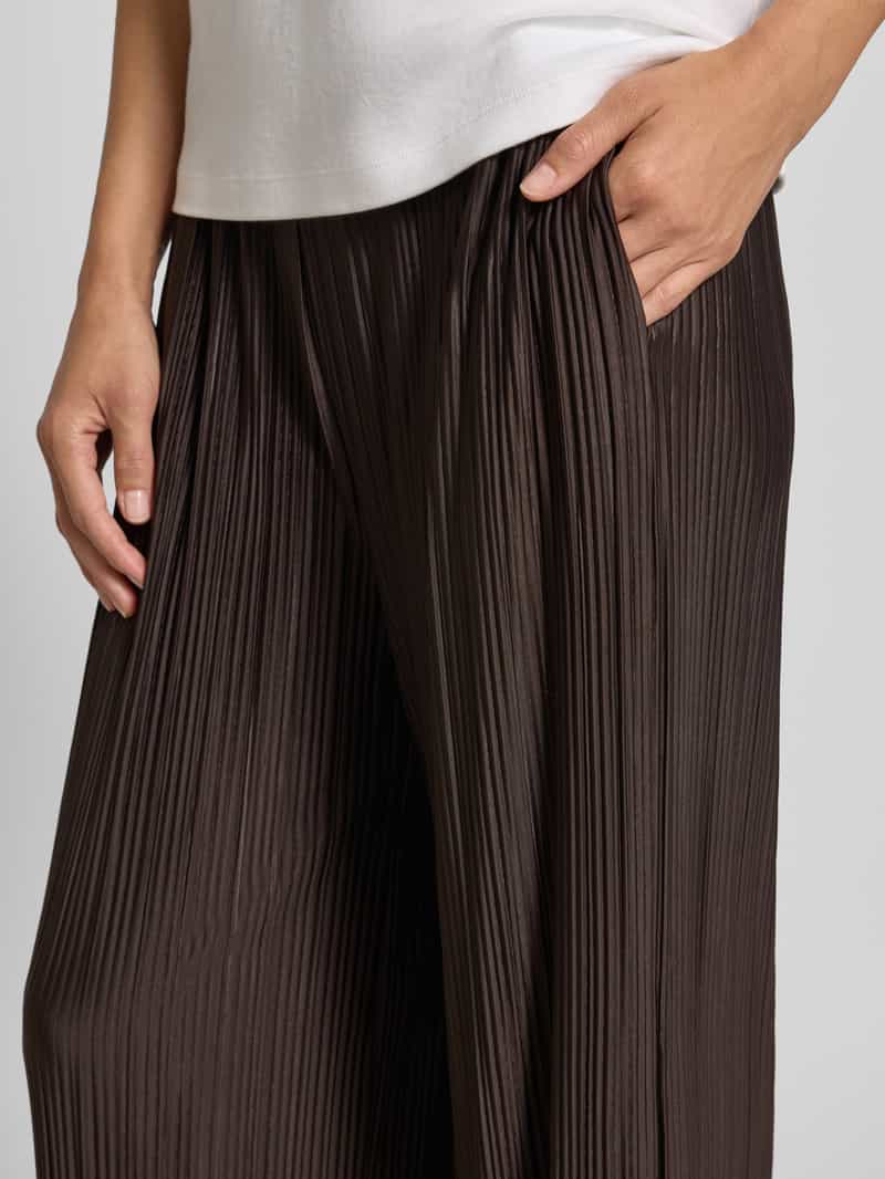 Samsøe Wide leg stoffen broek met plissévouwen model 'UMA'