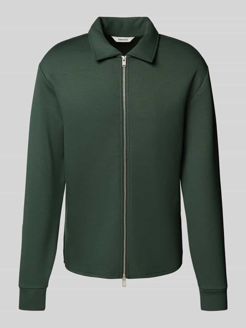 Selected Homme Regular fit sweatjack van viscosemix model 'EMANUEL'