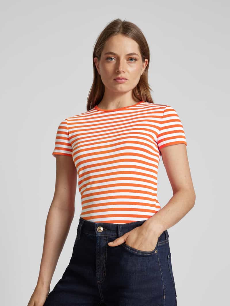 Lauren Ralph Lauren T-shirt met labelstitching model 'ALLI'