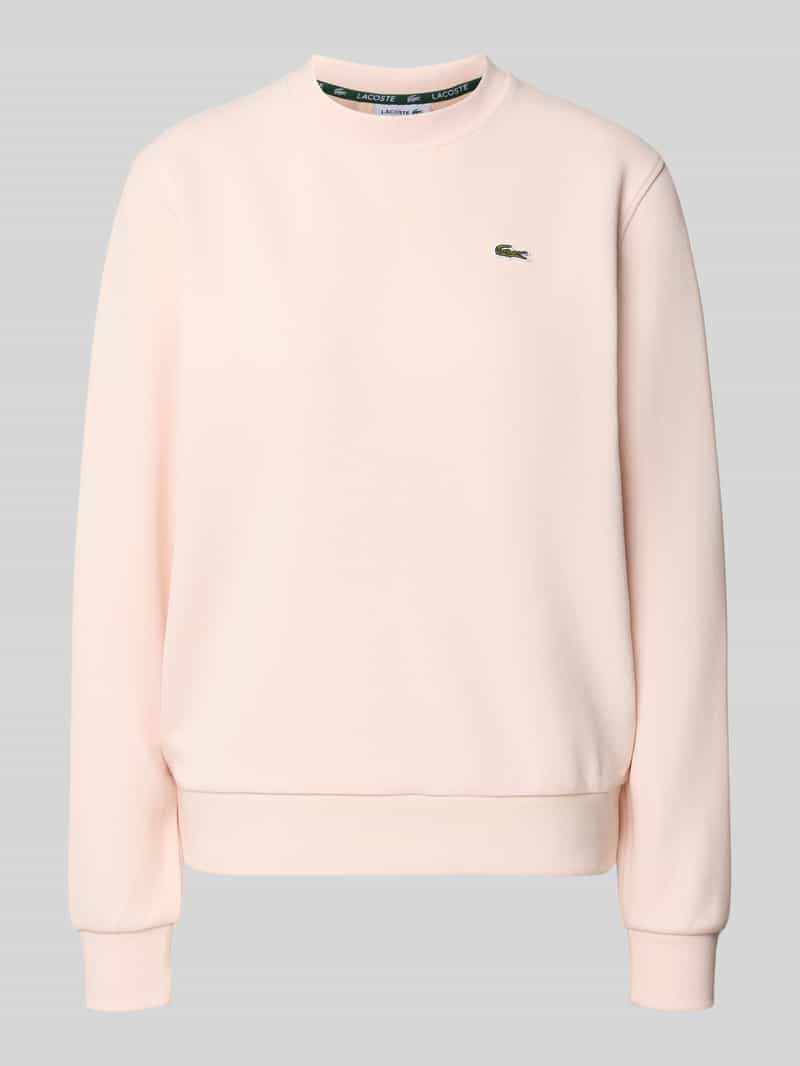 Lacoste Relaxed Fit Sweatshirt aus Baumwoll-Mix in Hellrosa, Größe 44 210037544