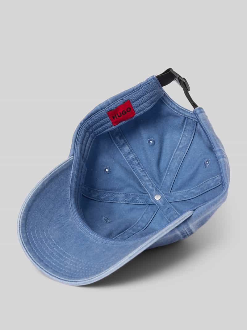 HUGO Baseballpet met labelstitching model 'Mett'