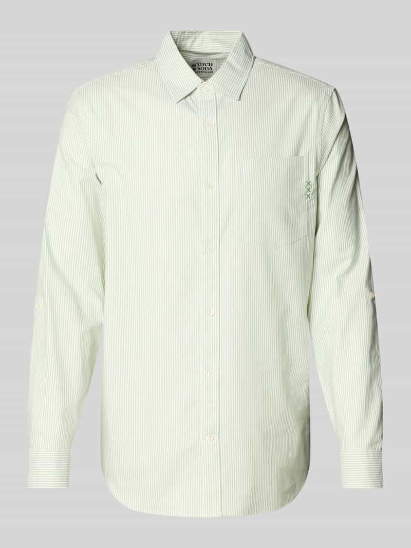 Scotch & Soda Regular fit vrijetijdsoverhemd met borstzak