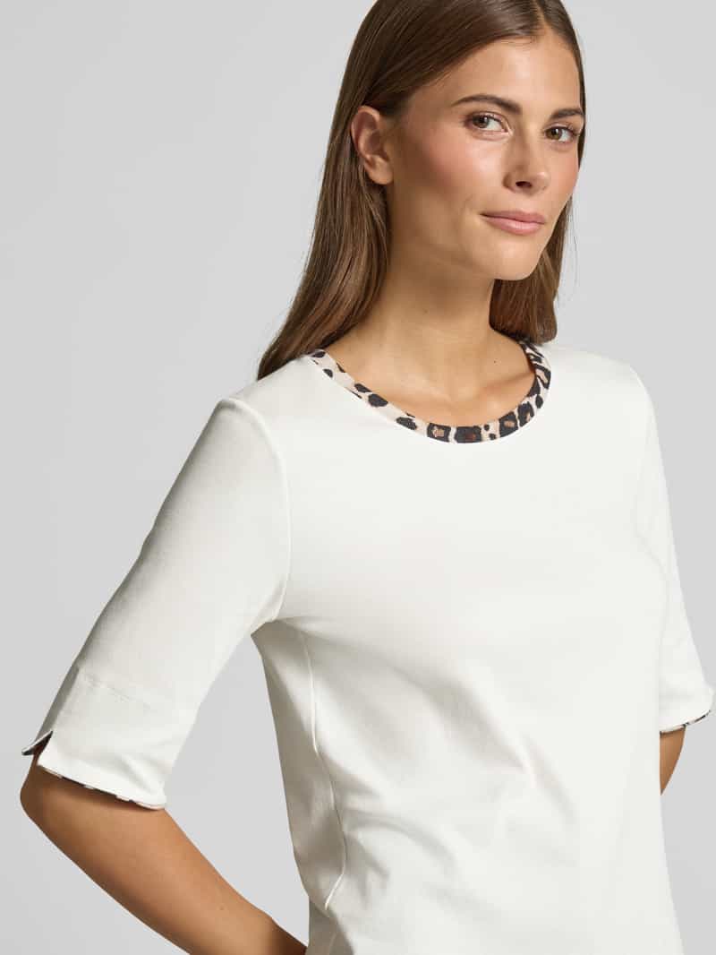 Marc Cain Regular fit T-shirt met dierenprint