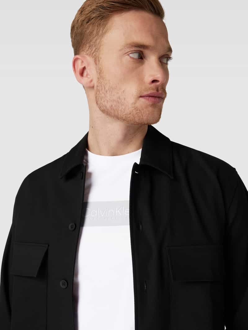 CK Calvin Klein T-shirt met labeldetail
