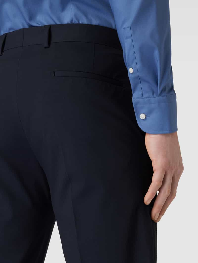 Strellson Slim fit pantalon van in marineblauw