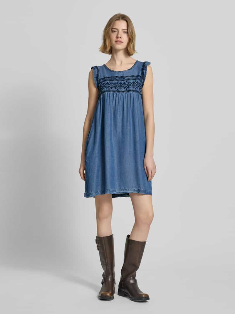 Pepe Jeans Getailleerde denimjurk van lyocell model 'CINDY', foto 5