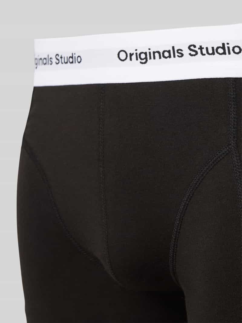 jack & jones Boxershort met elastische band met label in een set van 3 stuks model 'VESTERBRO'