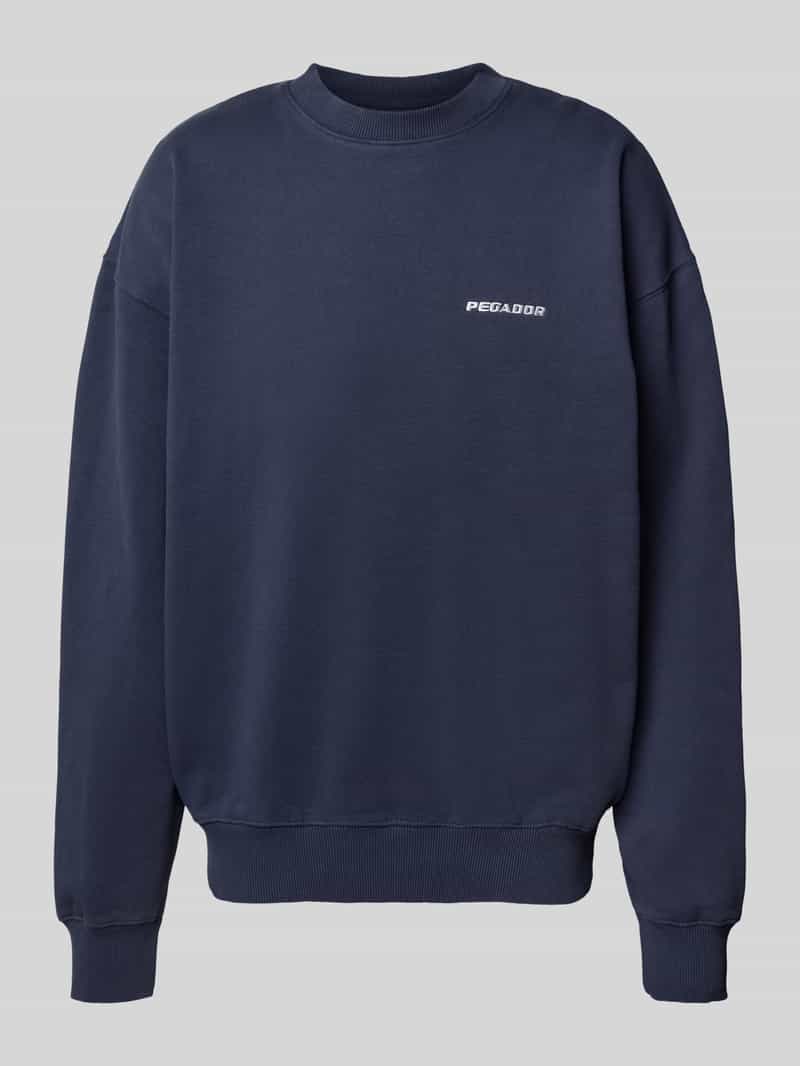 Pegador Oversized sweatshirt met logostitching en ronde hals