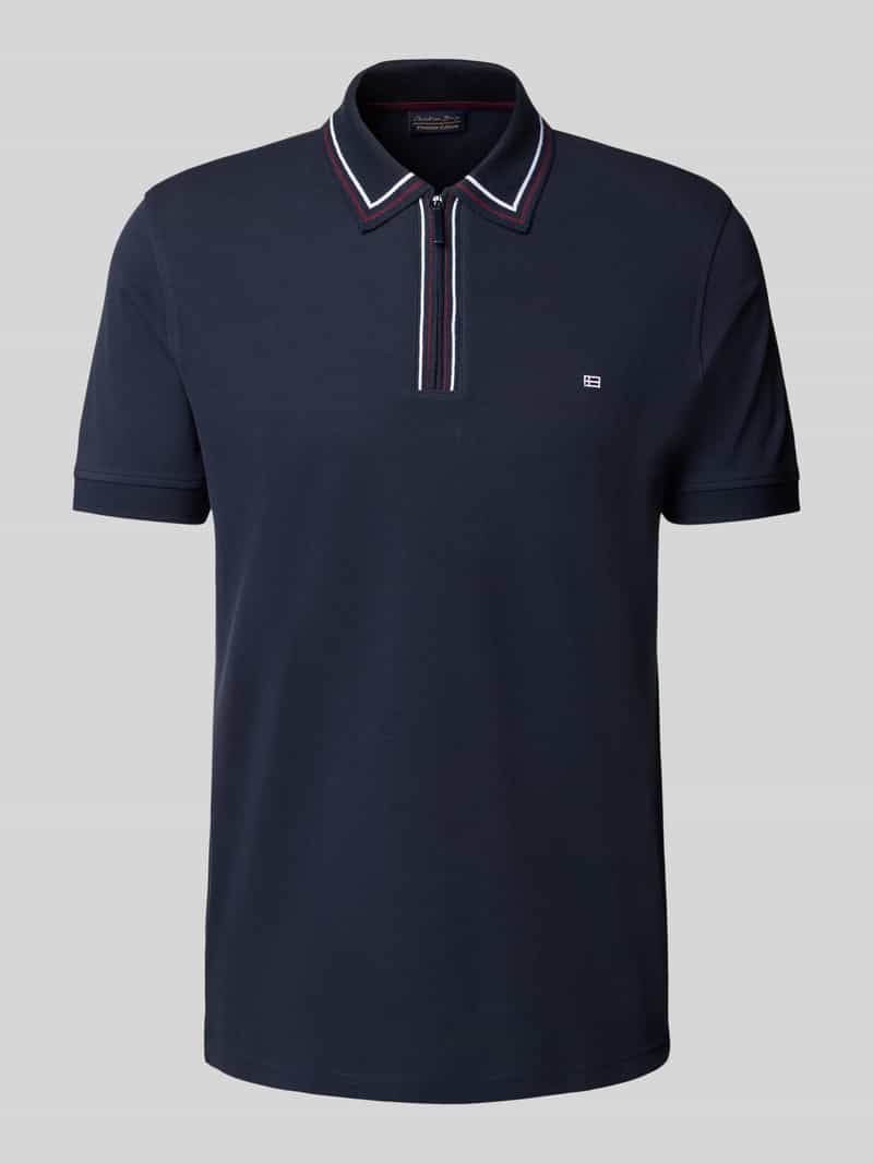 Christian Berg Men Regular fit poloshirt met ritssluiting
