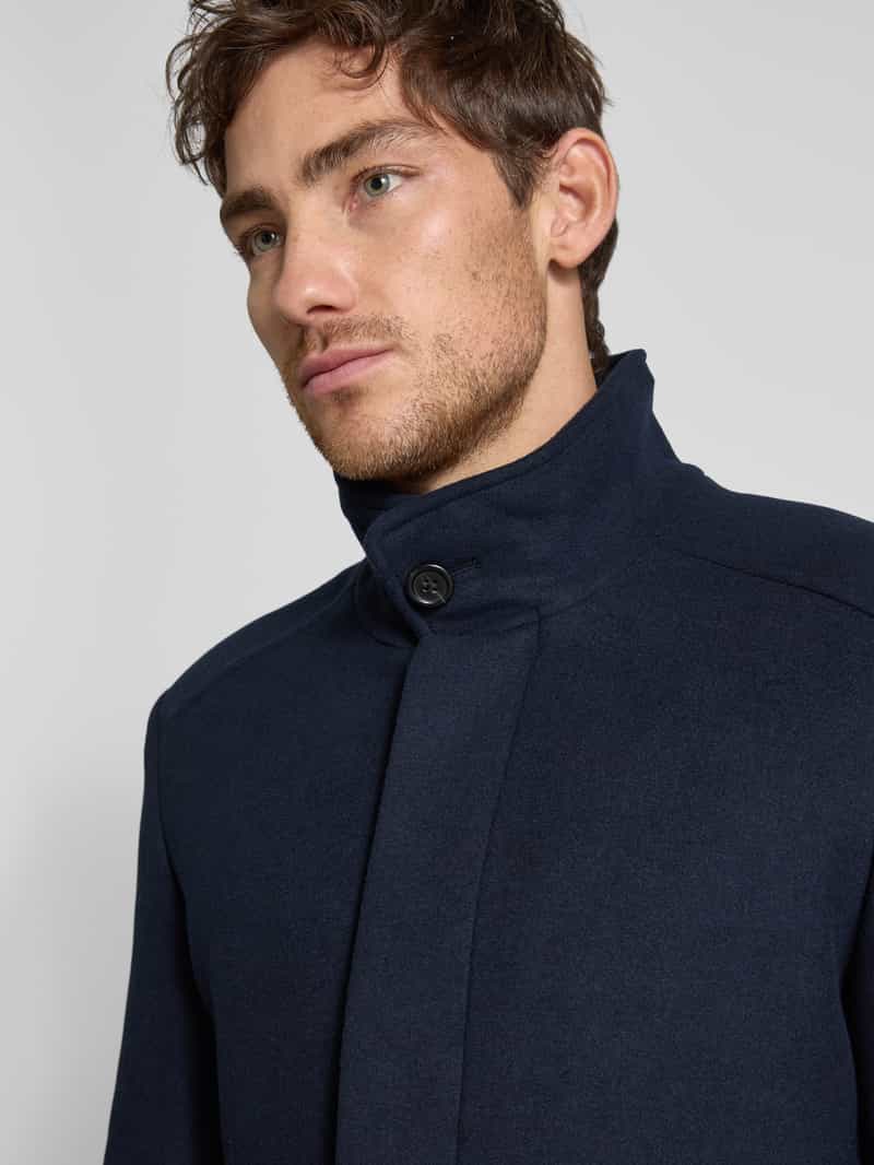 Selected Homme Lange jas met opstaande kraag model 'NEW REUBEN'