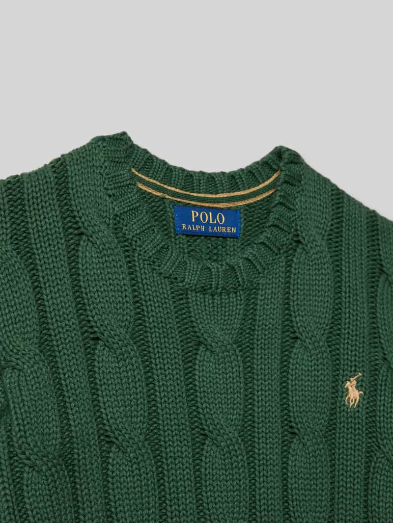 Polo Ralph Lauren Teens Gebreide pullover met ribboorden