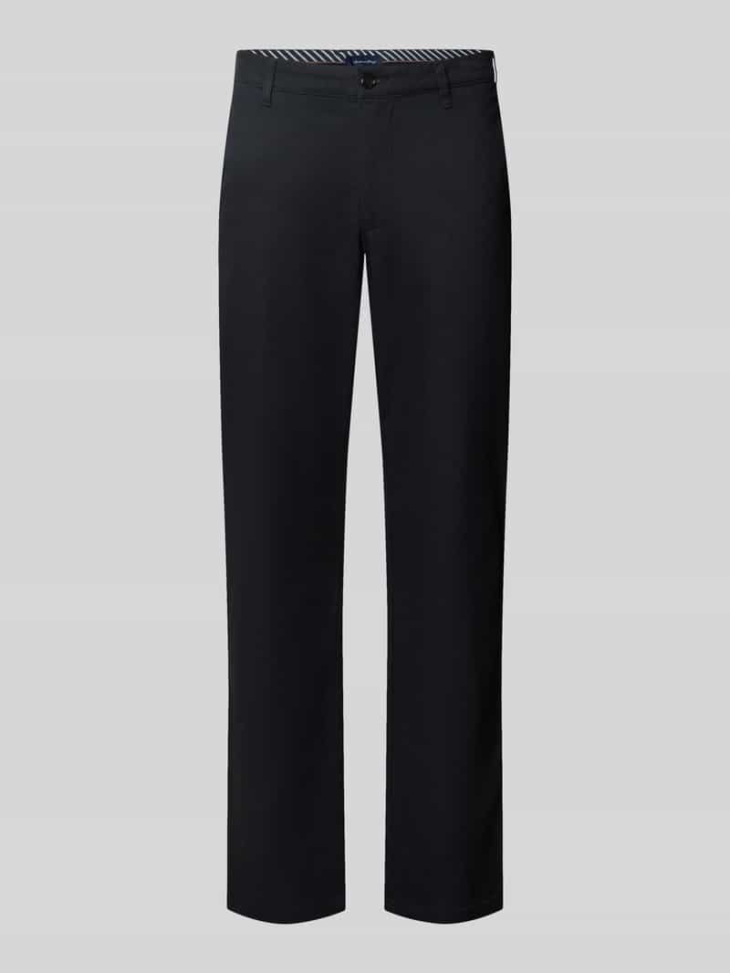 Christian Berg Men straight fit stoffen broek van katoenmix
