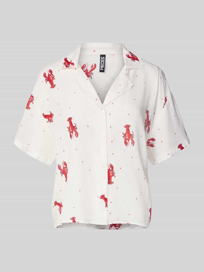 Pieces Relaxed fit blouseshirt van pure viscose model 'NYA'