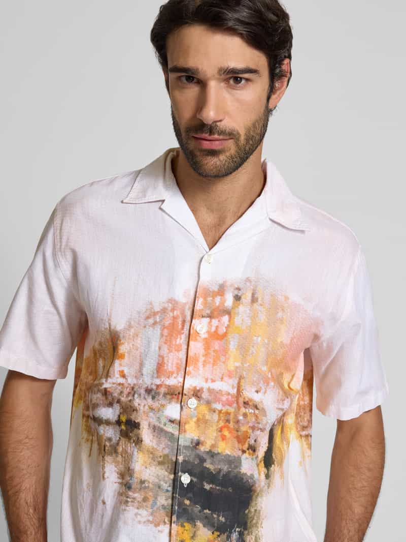Selected Homme Relaxed fit vrijetijdsoverhemd van puur katoen