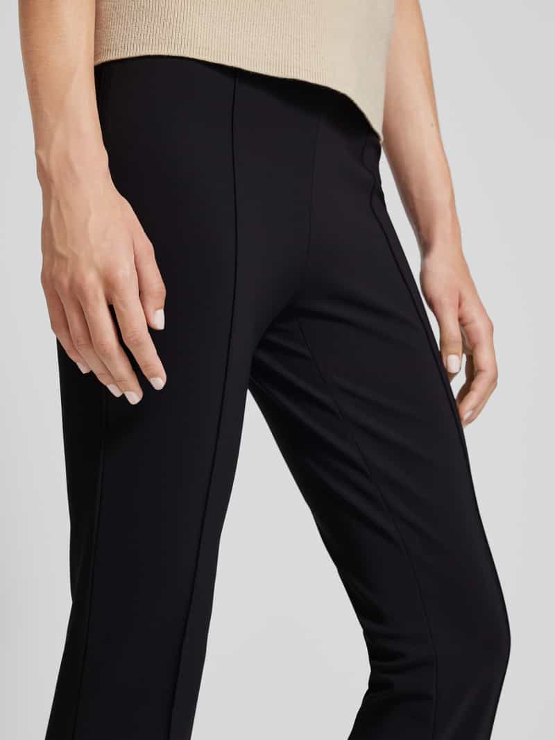 RAFFAELLO ROSSI Bootcut stoffen broek met vaste persplooien model 'MACY'