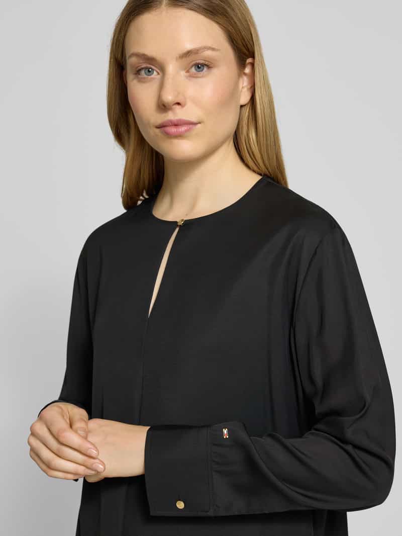 Tommy Hilfiger Relaxed fit blouse met lange mouwen van pure viscose