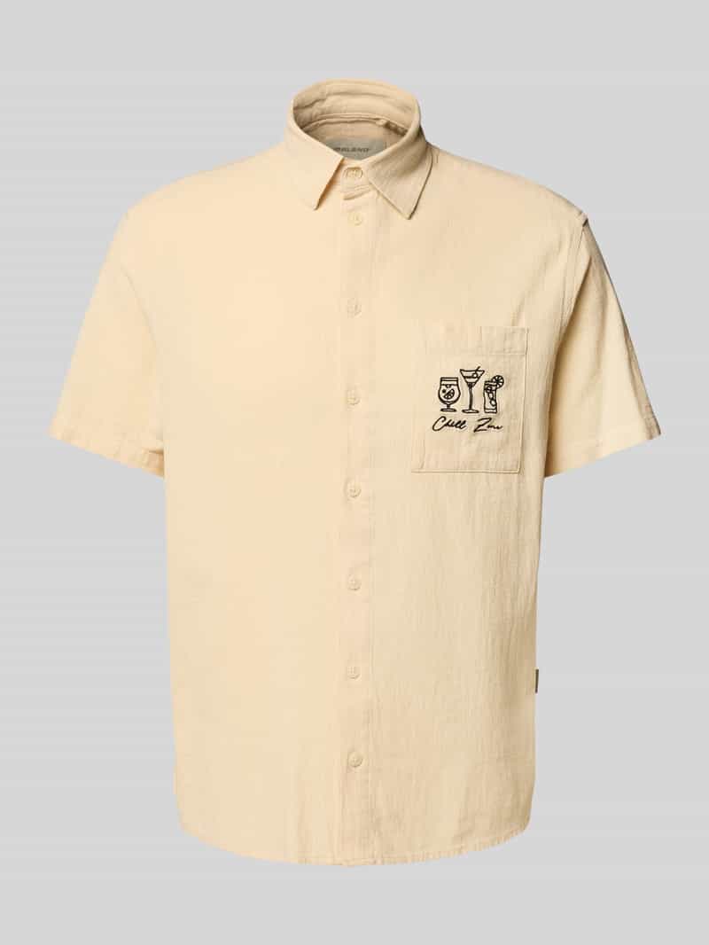 Blend Slim fit vrijetijdsoverhemd met stitchingdetails model 'APOLLO'