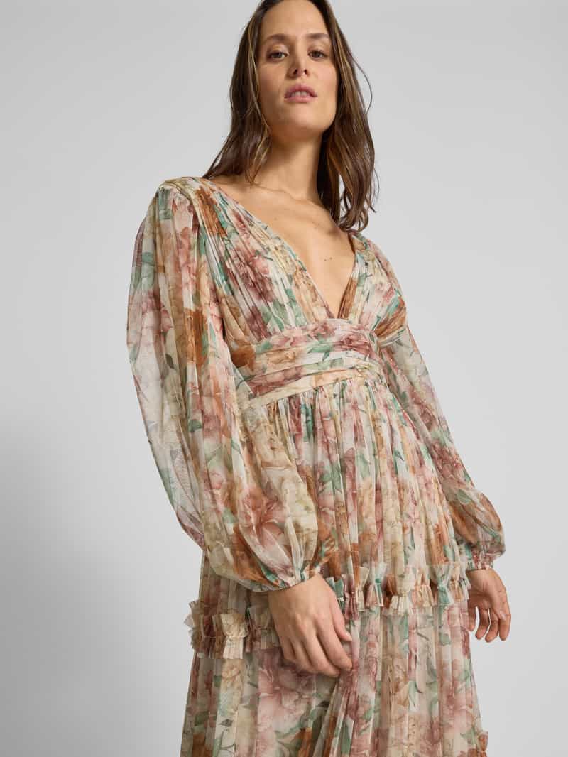 Lace & Beads Avondjurk met ruches