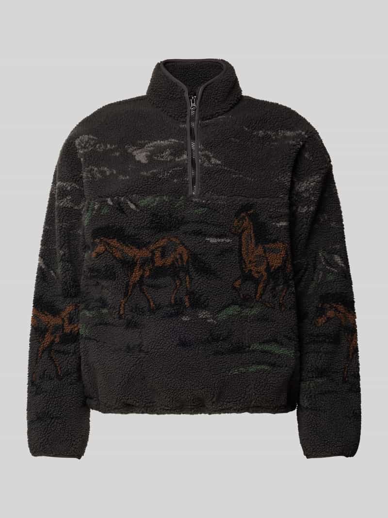 Levi's Fleecepullover met extra brede schouders