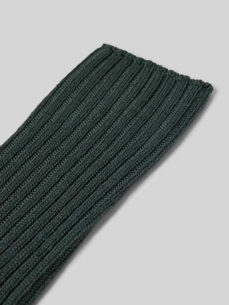 Falke Sokken van scheerwolmix met labeldetail model 'Nelson'