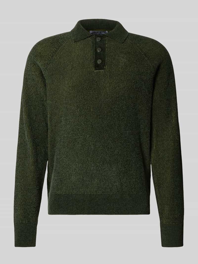 Gebreide pullover met polokraag