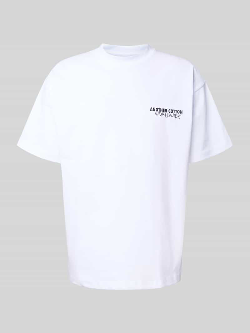 ANOTHER COTTON LAB Oversized T-shirt met labelprint model 'Getaway'
