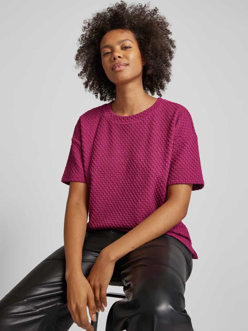 s.Oliver RED LABEL Regular fit T-shirt met gestructureerd oppervlak