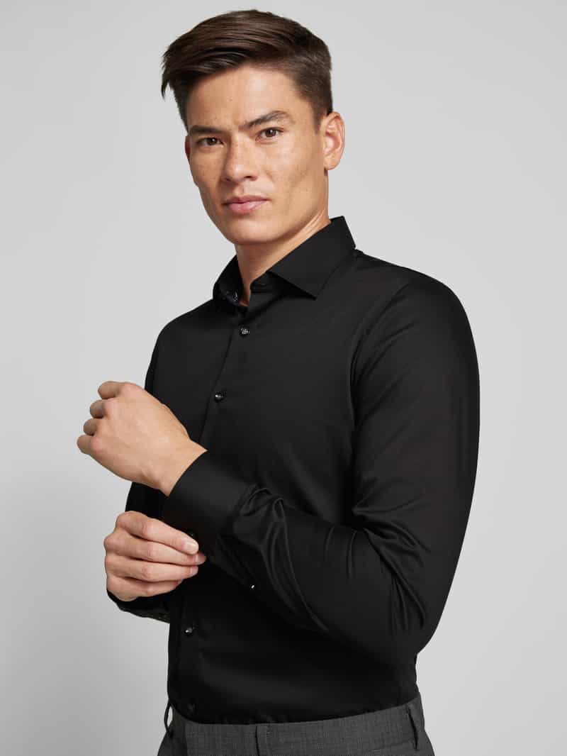 OLYMP No. Six Super slim fit zakelijk overhemd met kentkraag