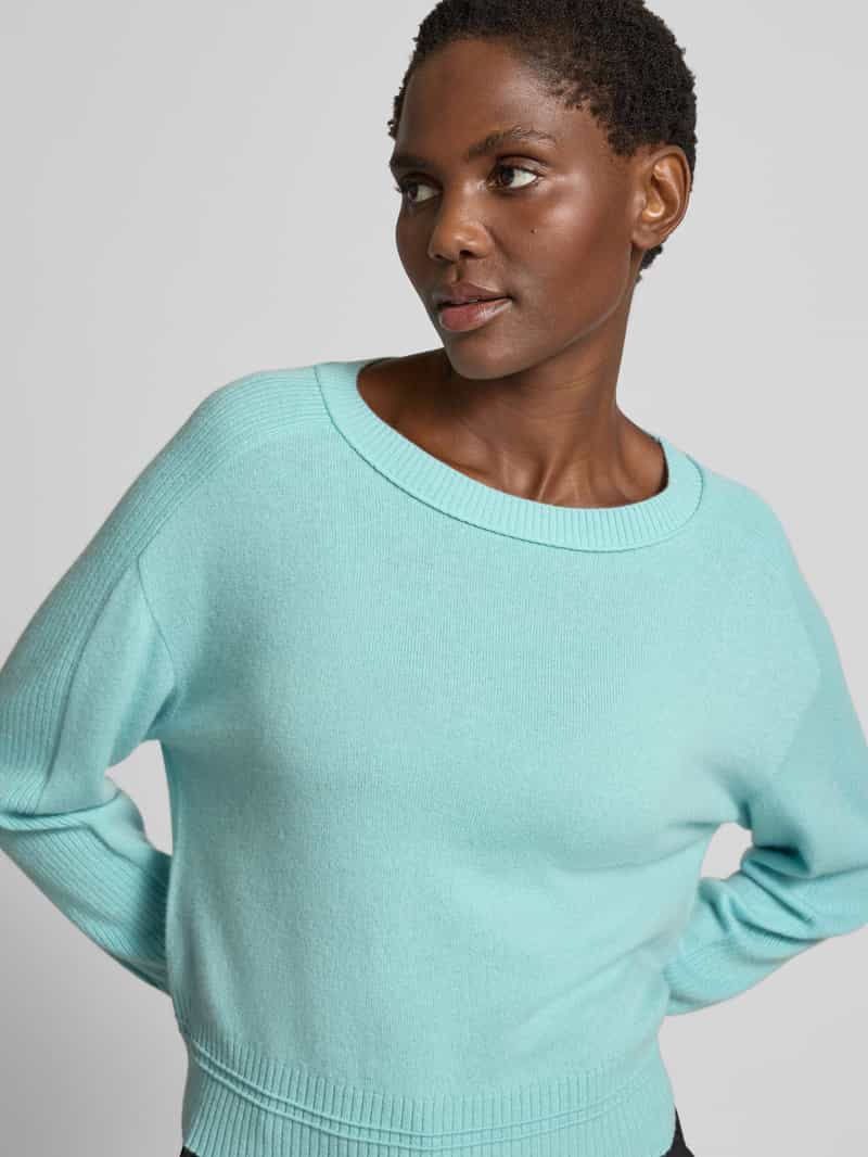 Marc Cain Gebreide pullover van een mix van scheerwol en kasjmier