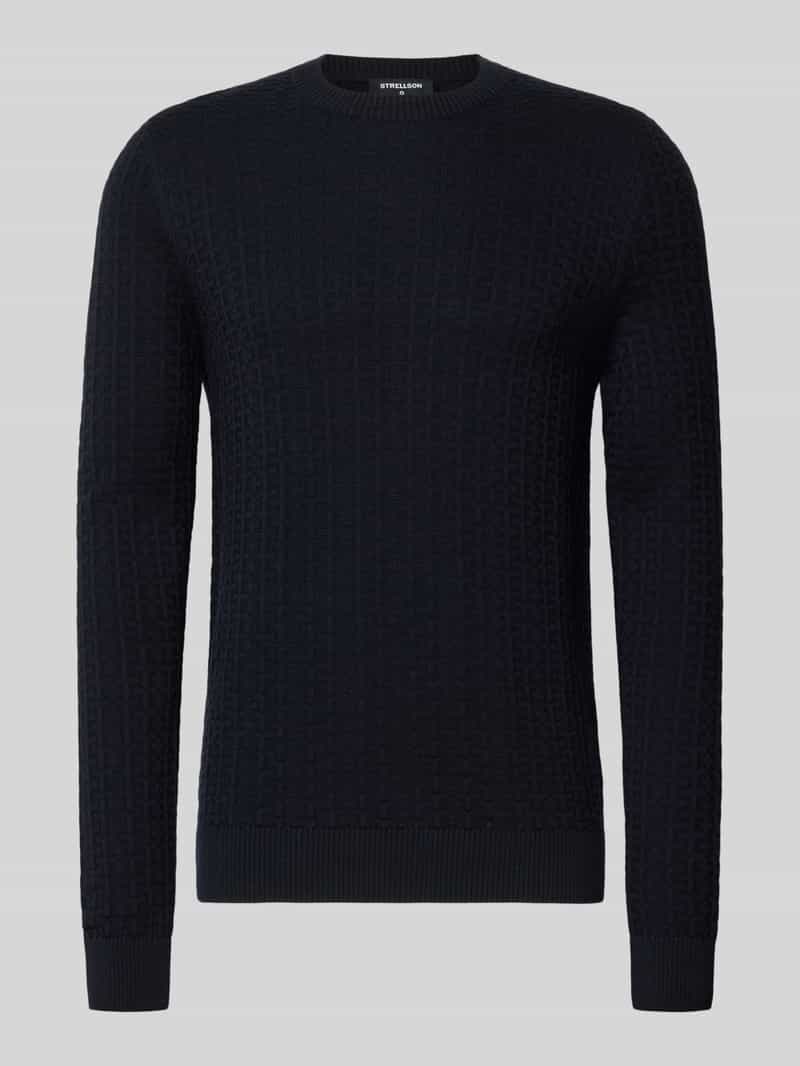 Regular fit pullover van pure katoen model 'Adrian'