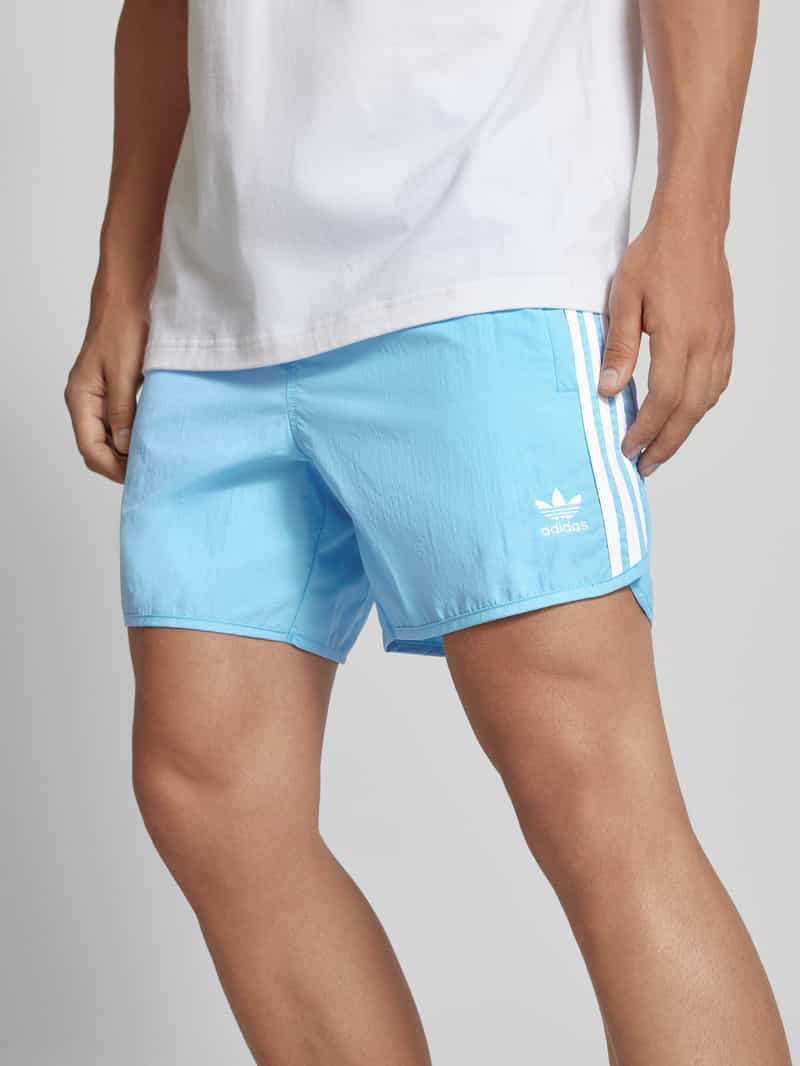 adidas Originals Korte regular fit broek met labelstitching